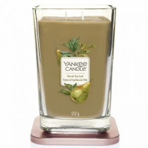 Свеча большая "Груша и чайный лист" 552гр 65-80 часов YANKEE CANDLE  268044 Зеленый