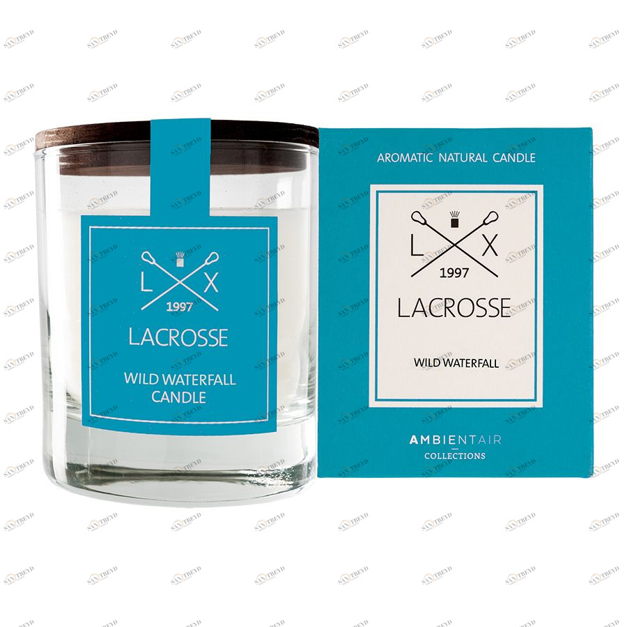 Ароматическая свеча в стекле «Дикий водопад» Lacrosse круглая Ambientair VV040WWLC