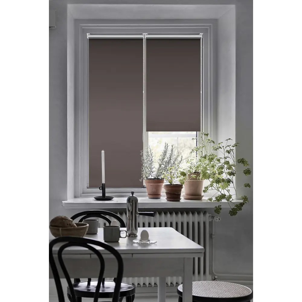 Штора рулонная блэкаут Эскар 60x160 см коричневая Terra 2 86792823 STLM-2004055 BLACKOUT - Вид №5