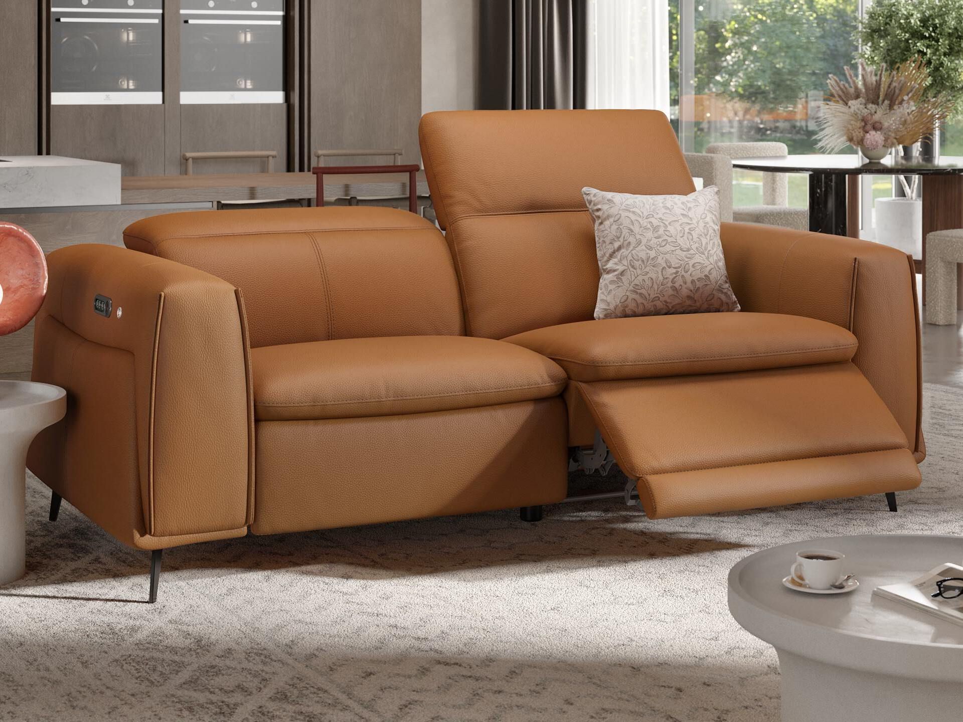 2-местный кожаный диван Sofanella Belluno ARCH-00115856 - Вид №6