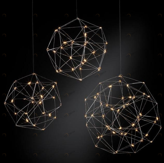 Quasar Металлический светодиодный подвесной светильник ручной работы Cosmos sun-id-1406107