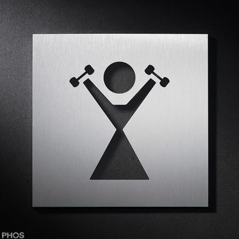 PS4601 Пиктограмма подписывает фитнес-зал для дам PHOS  - Вид №1