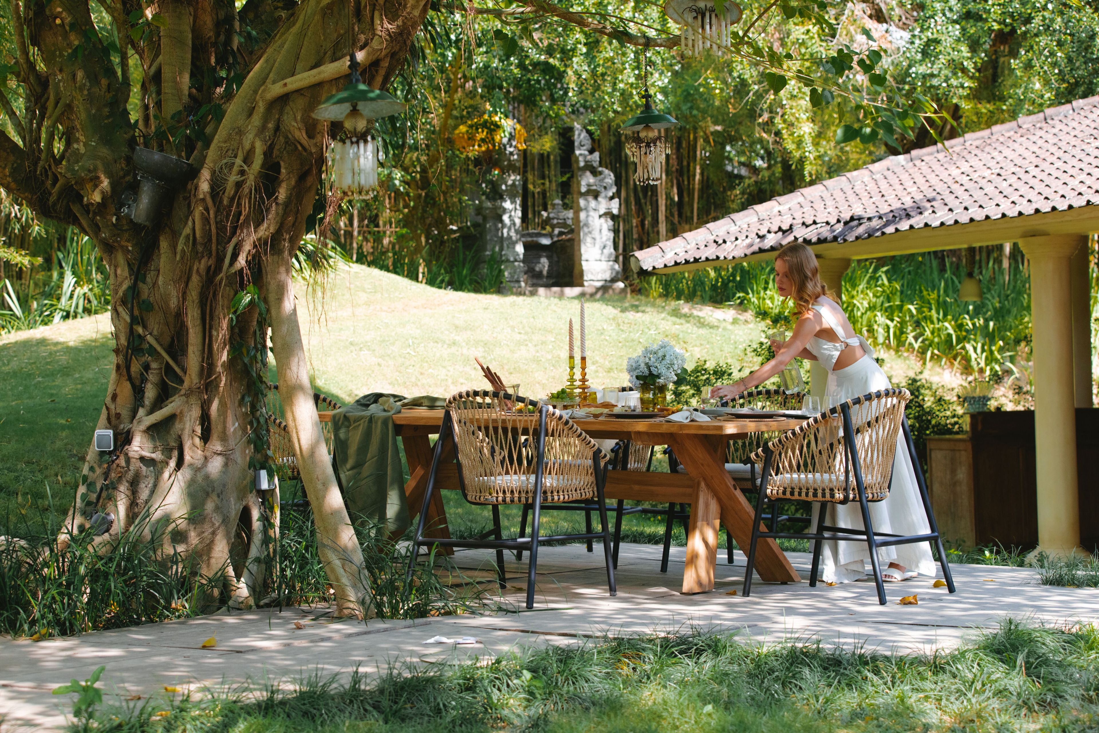 Прямоугольный садовый стол из тикового дерева cbdesign Westly ARCH-00147518 - Вид №6