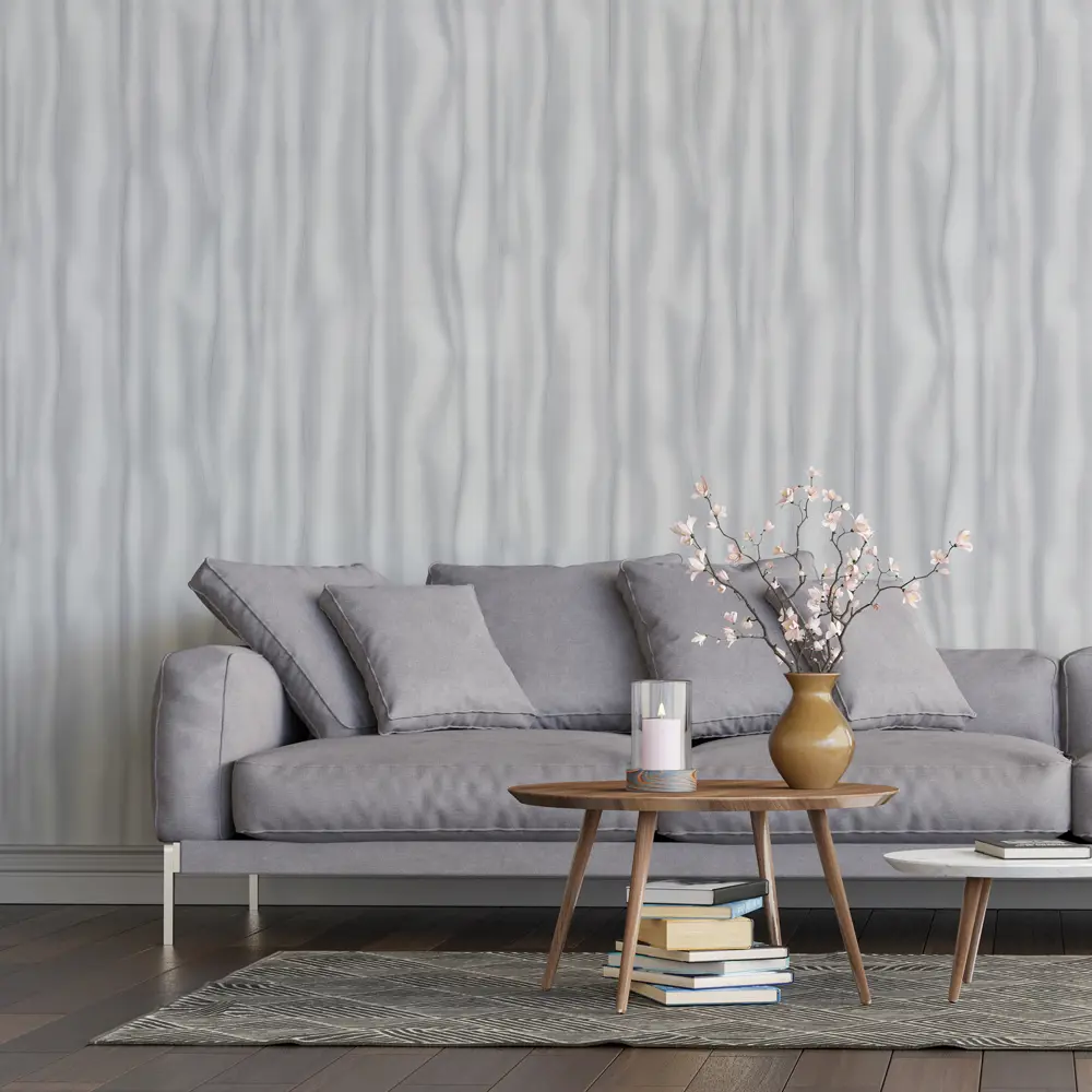 Обои флизелиновые Euro Decor Glossy серые 1.06 м ED7172-11 85309979 STLM-2089041 - Вид №2