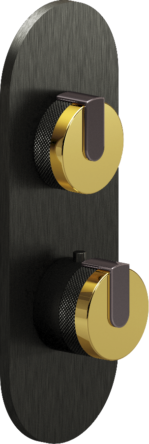 E-8026-R1AUE0-L1OX-BOX-T Планка M-Series с 2 ручками - Внешняя часть GRAFF MOD+