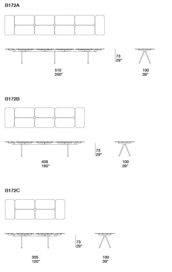 Стеклянный прямоугольный садовый стол Paola Lenti ALTOPIANO ARCH-00042908 - Вид №2