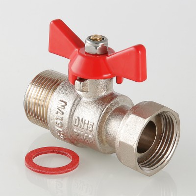 VT.260.N.0606 Кран шаровой с накидной гайкой и наружной резьбой Valtec 1"  - Вид №1