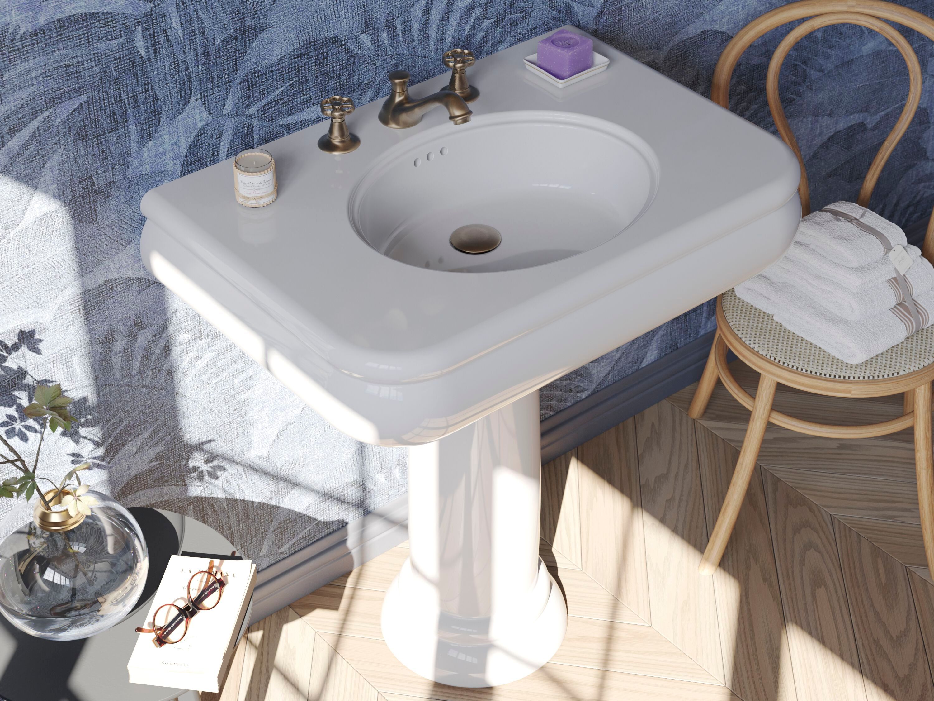 Керамическая подвесная раковина BLEU PROVENCE Romantica ARCH-00145921