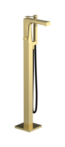 Напольный смесиель для ванны с встроенным душем. WE ARE IB wa210ss Brushed Pale Gold Wave