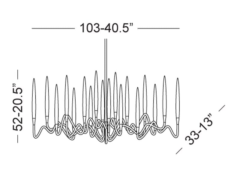Латунный светодиодный подвесной светильник Il Pezzo Mancante кусок 3 ARCH-00098736 - Вид №20