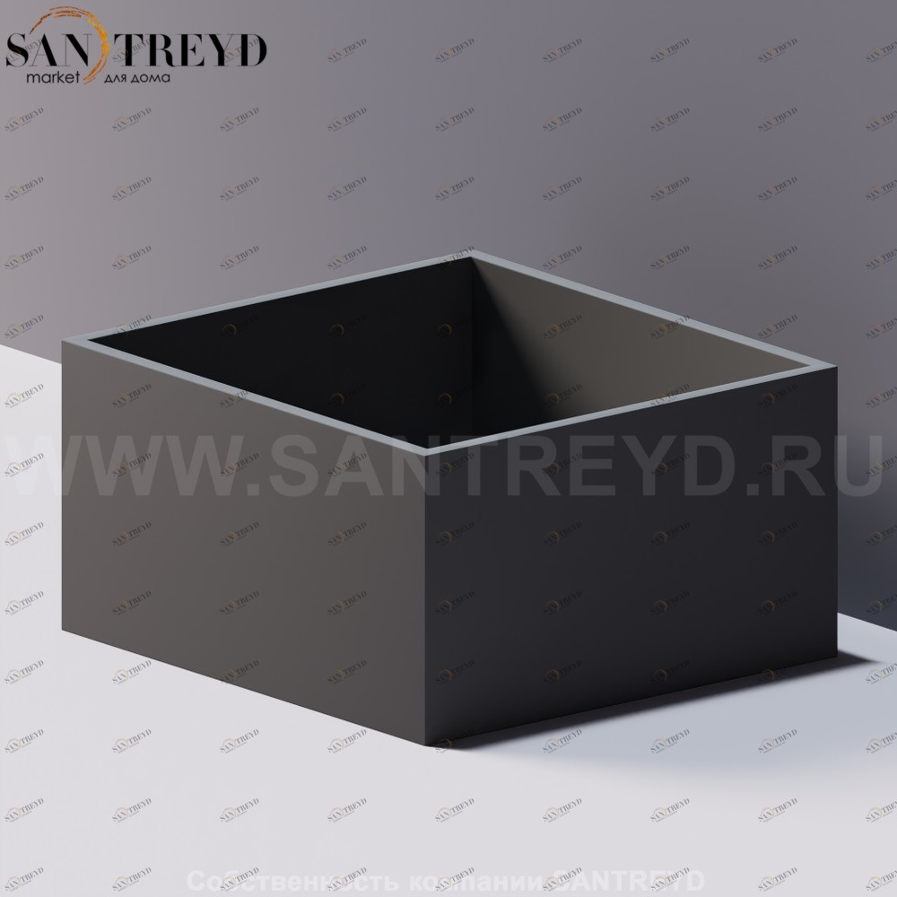 Agape PUZZLE Встраиваемая большая низкая коробка серая ALEG526GR