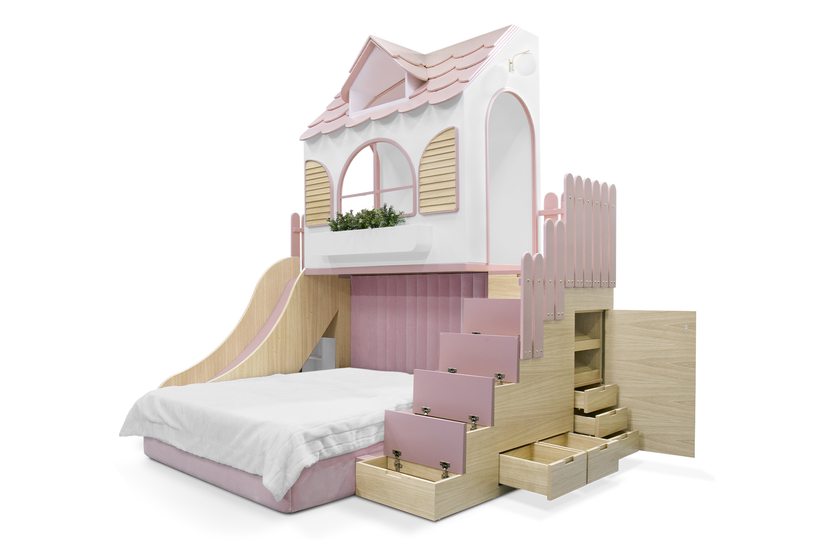 CIST787 Детская кровать домик Театр Долли Circu  - Вид №1