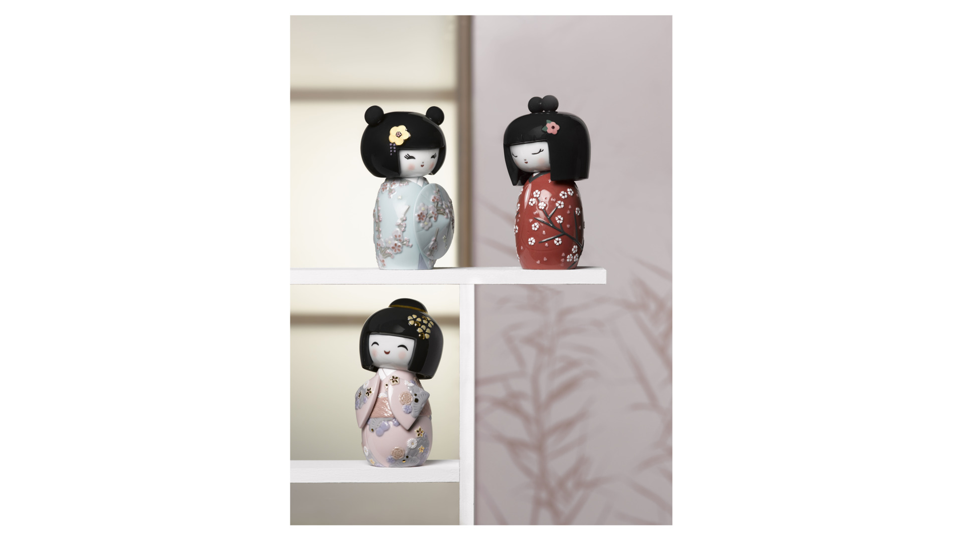 10669106 LLADRO Фигурка Lladro "Кокеши" 8х14см, розовый Фарфор Lladró  - Вид №1