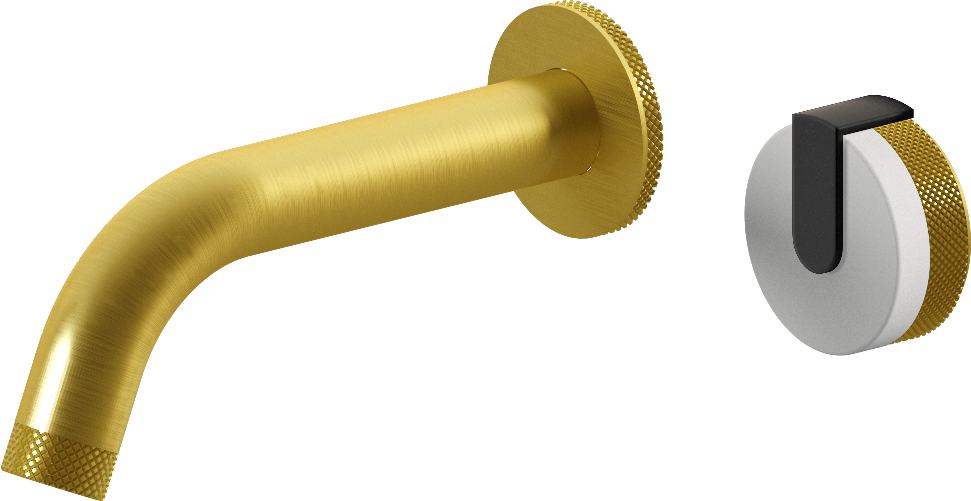 E-11535-R1WT-L1MBK-BB Настенный прогрессивный смеситель скрытого монтажа для раковины GRAFF MOD+