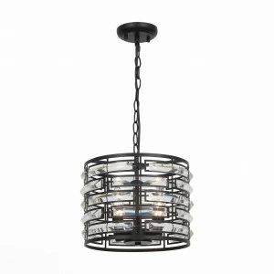 Подвесная люстра ST Luce Chiarezza SL665.403.04 ST LUCE ДИЗАЙНЕРСКИЕ, CHIAREZZA 109242 Черный