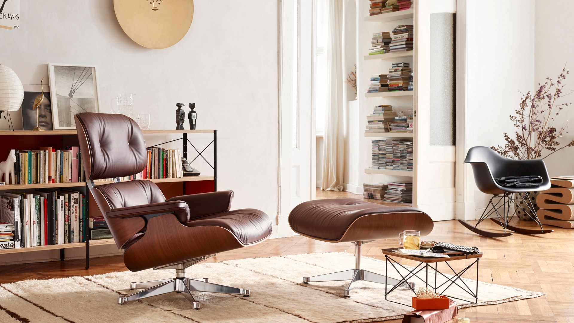 Кожаная спицевая подставка для ног VITRA Eames Lounge Chair ARCH-00037584 - Вид №4