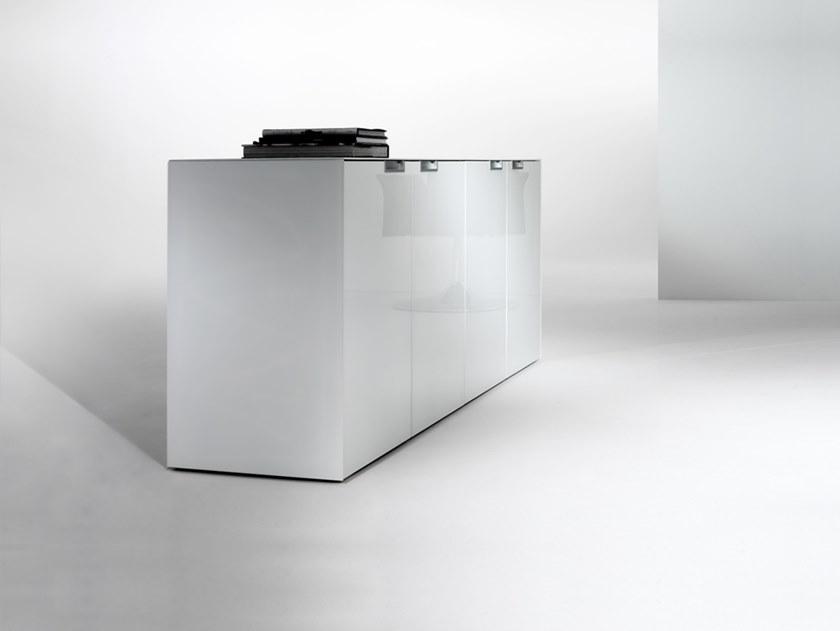 Manerba Низкий офисный ящик для хранения из дерева с распашными дверцами Thin box sun-id-1359182 - Вид №2