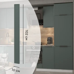 Фальшпанель Konsensa Инта для кухонных шкафов 10×102 см зеленый МДФ 89417920