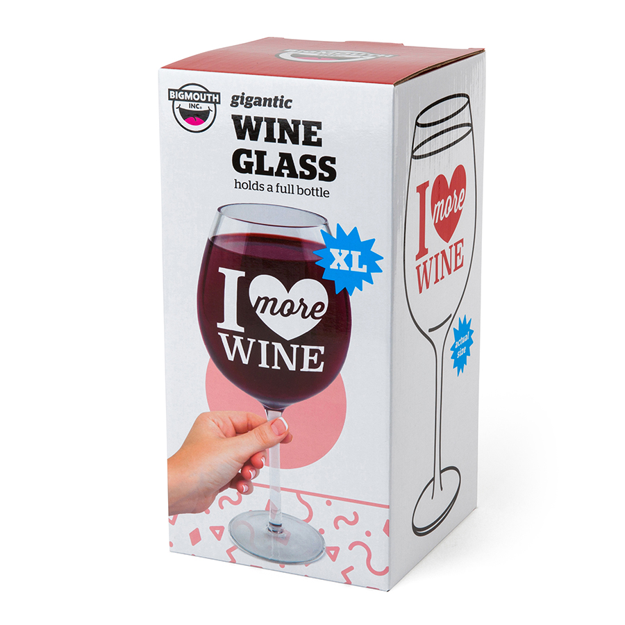 BMWG-IM Бокал для вина , i love more wine, 750 мл BigMouth  - Вид №4