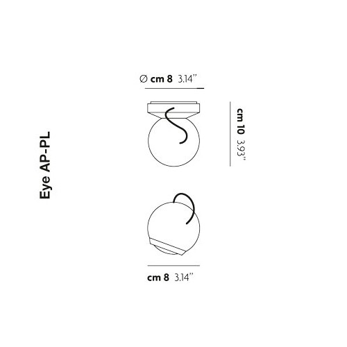 Studio Italia Design Eye AP-PL CR CR настенный светильник 95395 - Вид №1