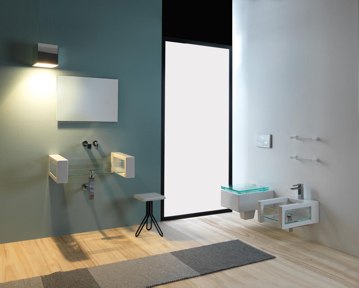 GLCEBISO3 Консоль приставная для установки чаши биде GSG CERAMIC GLASS - Вид №4