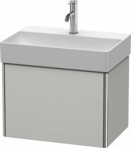 XS406703939 Тумбочка подвесная компакт XSquare #XS4067 584 x 390 мм Скандинавский белый шелковисто-матовый лак