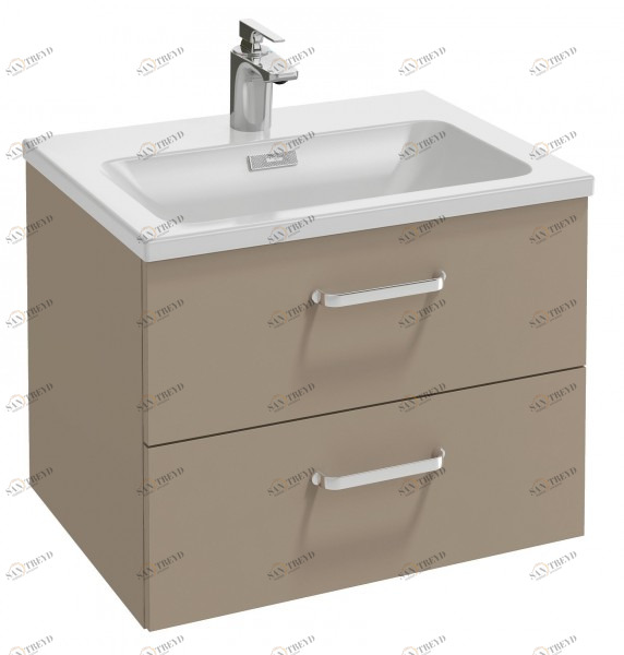 EB2080-R1-N18 Мебель под раковину-столешницу 60 см, 2 выдвижных ящика, изогнутая ручка Jacobdelafon VOX Santreyd