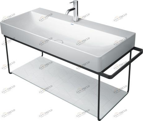 0031044600 Консоль металлическая подвесная ** DuraSquare #003104 1065 x 451 мм
Черный матовый Black Matt Duravit
