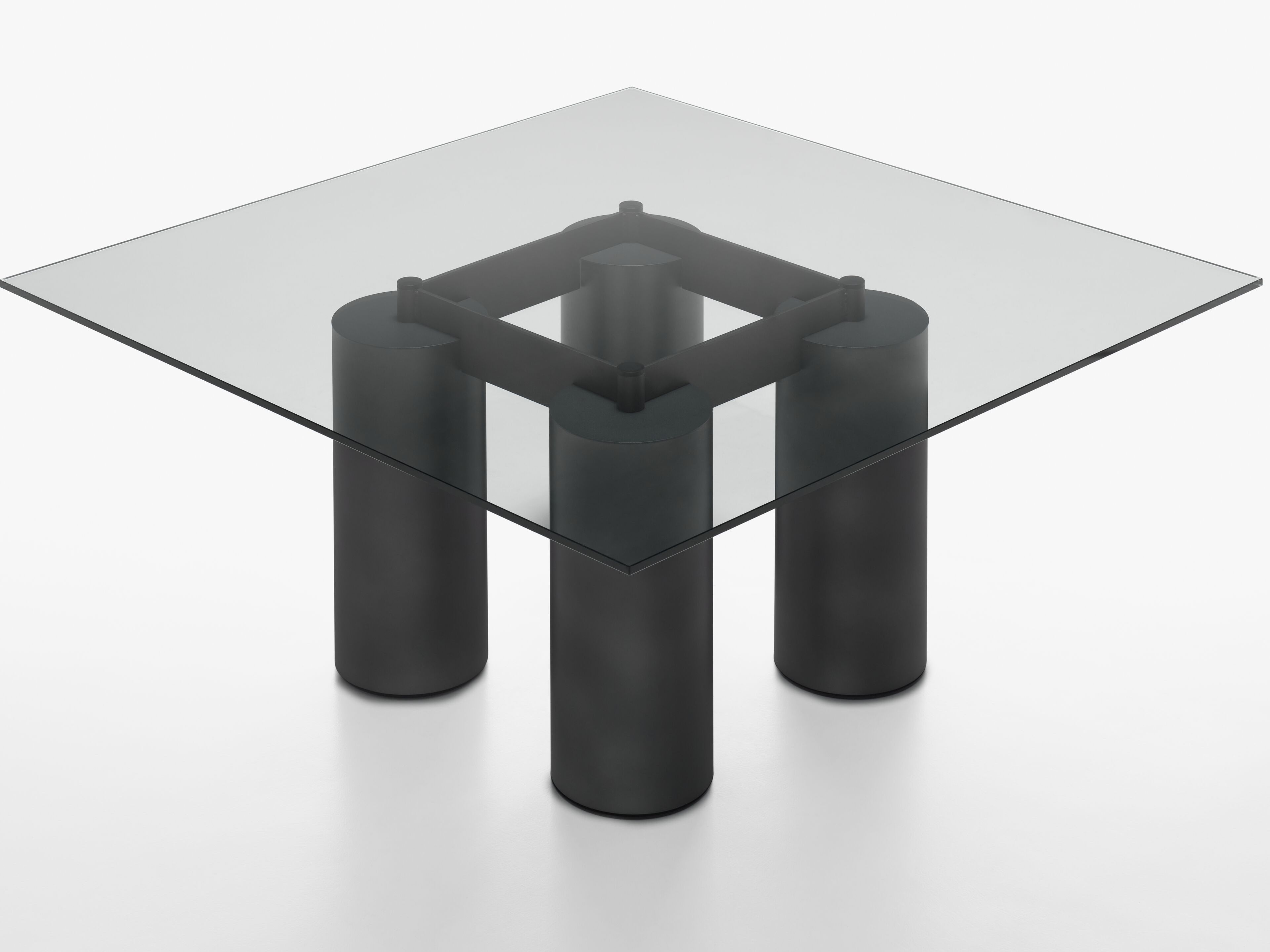 Стеклянный квадратный стол с основанием в прохладном ACERBIS SERENISSIMO ARCH-00071871