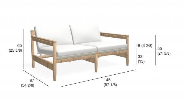 RODA 2-местный садовый диван из канатекса Road sun-id-1476825 - Вид №2