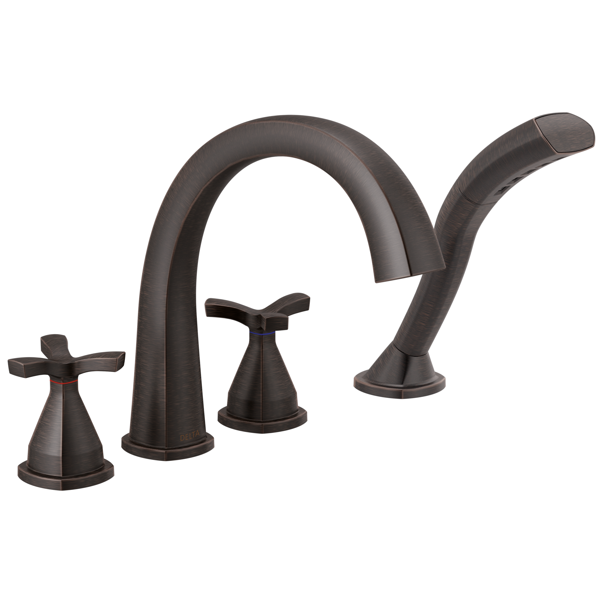 T47776-RB Римская ванна с четырьмя отверстиями Delta Faucet Stryke Венецианская бронза 