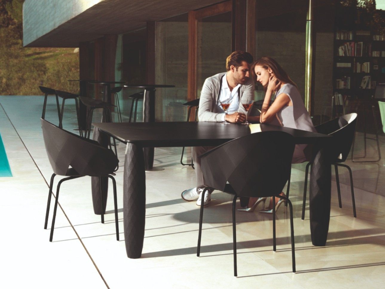 Прямоугольный садовый стол HPL Vondom Vases ARCH-00041040 - Вид №1