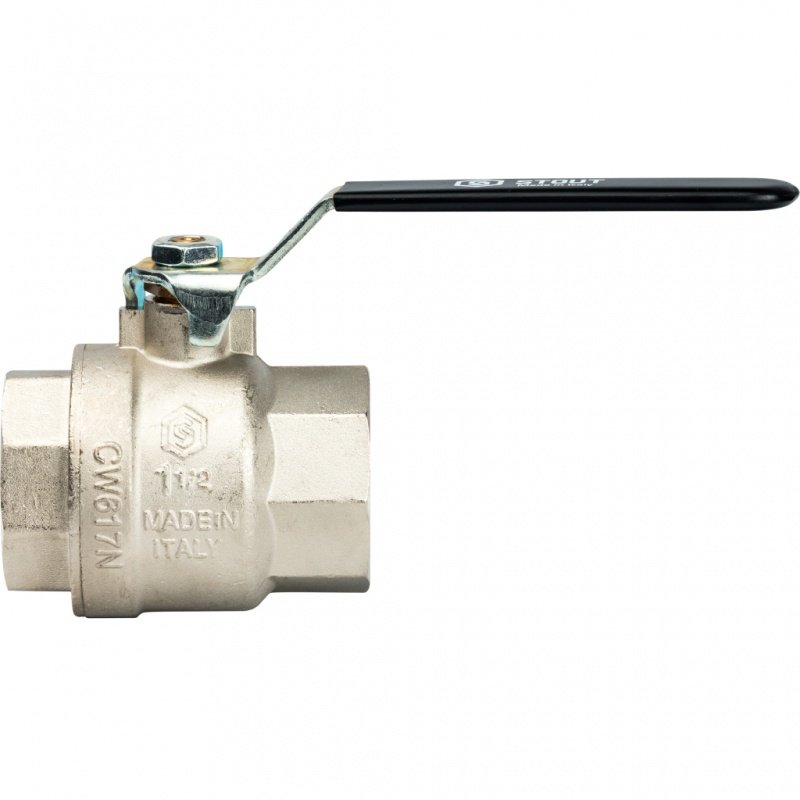 Кран шаровый STOUT ВВ 1"1/2 полнопроходной, рычаг SVB0001000040 - Вид №1