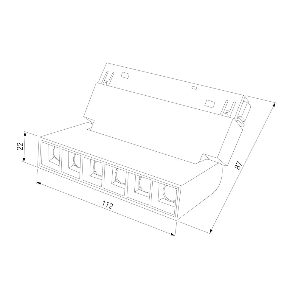 Трековый светильник Elektrostandard Slim Magnetic магнитный 6 Вт 4200K 3 м² цвет черный STLM-2142261 - Вид №5