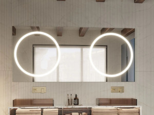 Зеркало для ванной со встроенным освещением