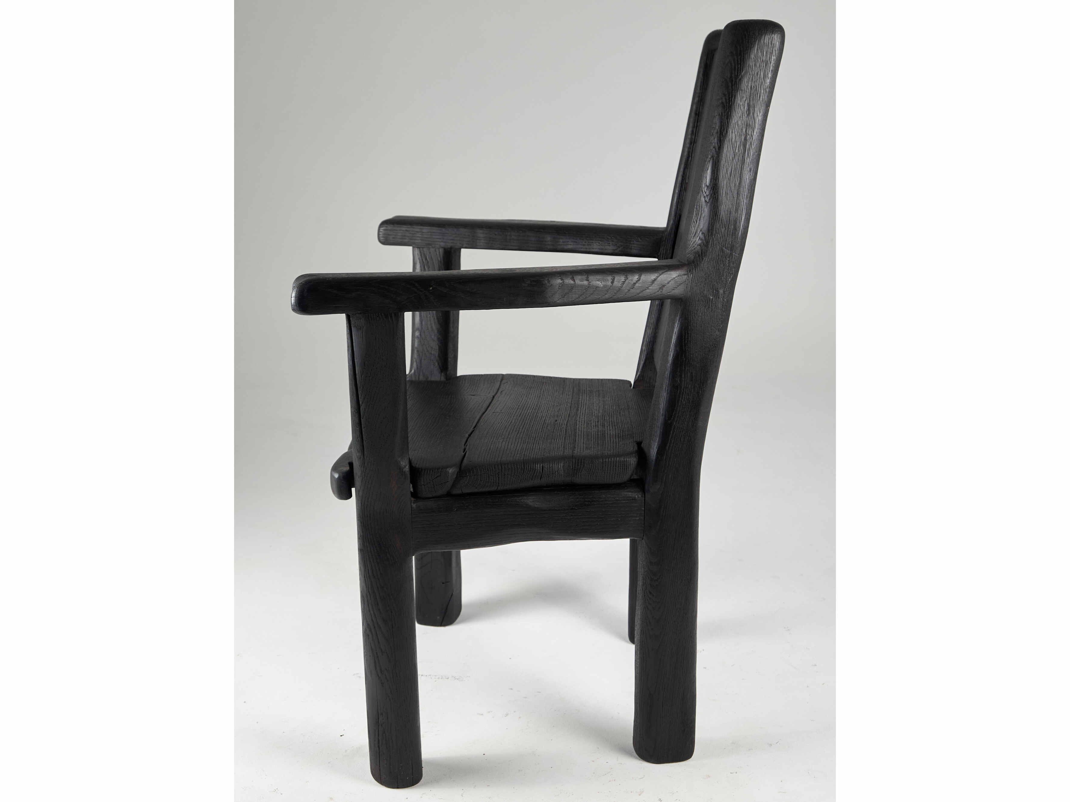 Дубовый стул с подлокотниками Logniture Leszy ARCH-00126037 - Вид №2