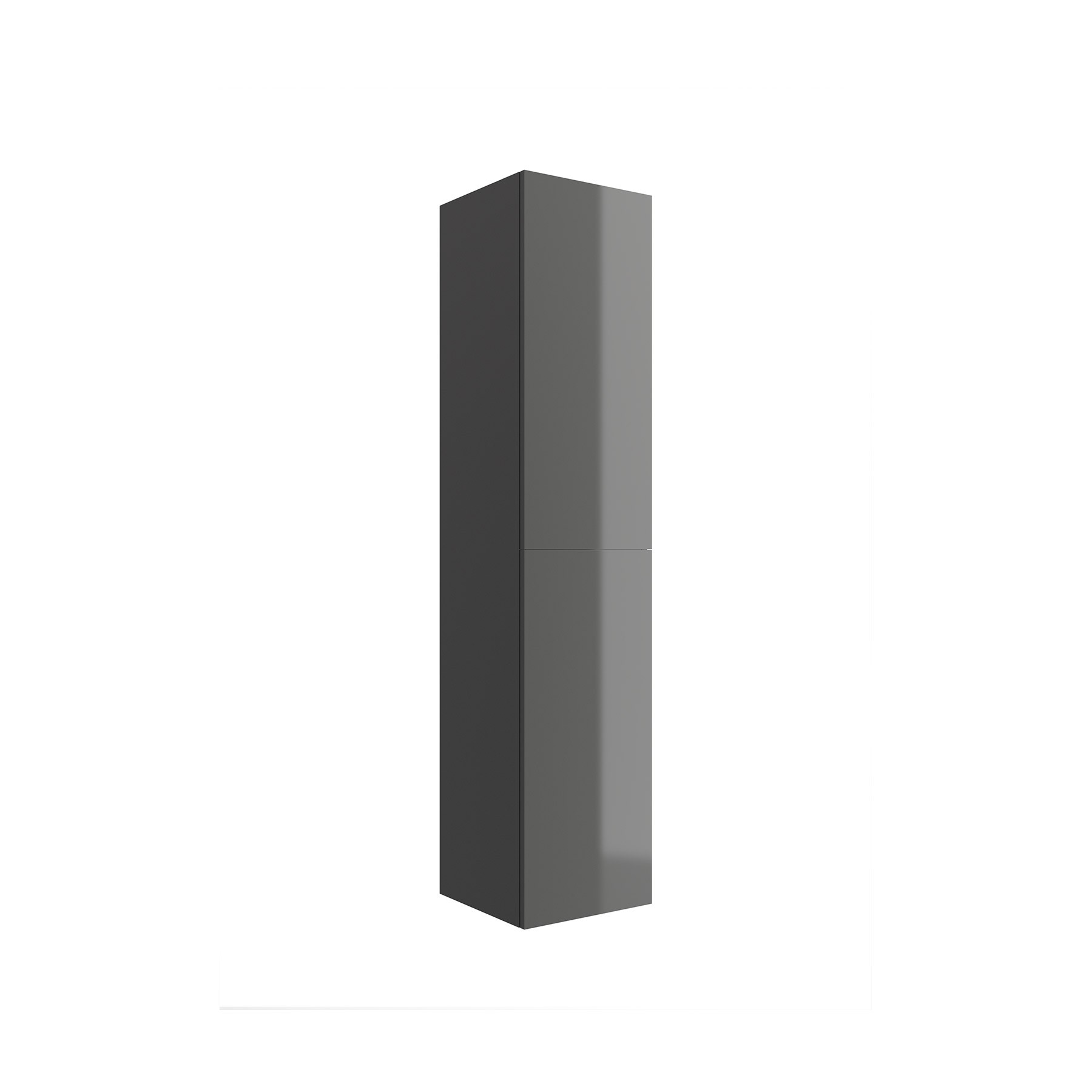 22829 SALGAR Колонна АЛЬЯНС 1600 двусторонняя 2-дверная нажимная GLOSS GREY 350 x 1600 x 349 мм Глянцевый серый 