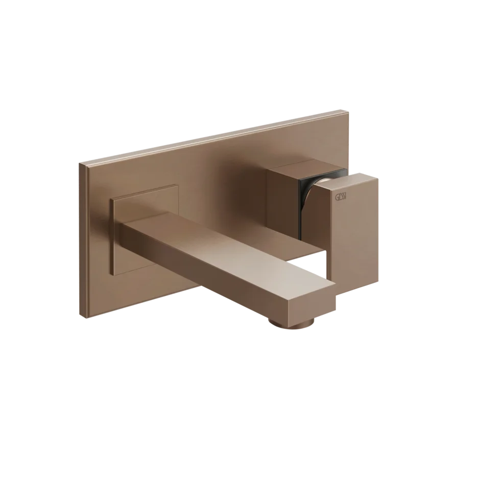 Смеситель для умывальника 44834 708 Gessi Rettangolo МЕДНЫЙ МАТОВЫЙ PVD 44834708