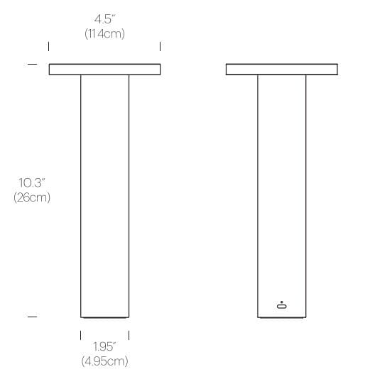 Алюминиевая светодиодная настольная лампа с батарейным питанием Pablo Designs светильники ARCH-00100760 - Вид №5