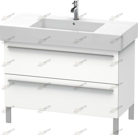 XL654401818 Тумбочка напольная X-Large #XL6544 1000 x 470 мм Белый матовый, декор Duravit