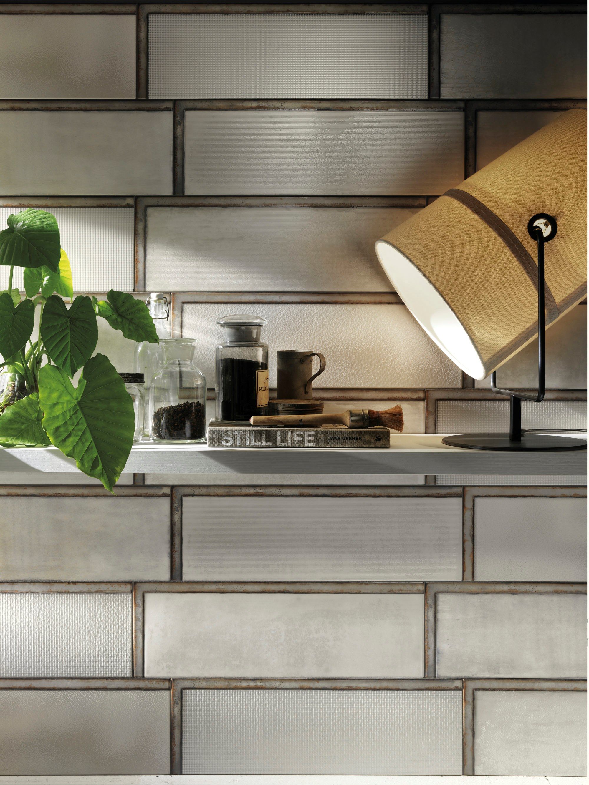 Внутренняя отделка керамогранита с металлическим эффектом IRIS Ceramica Diesel Living ARCH-00104263 - Вид №8