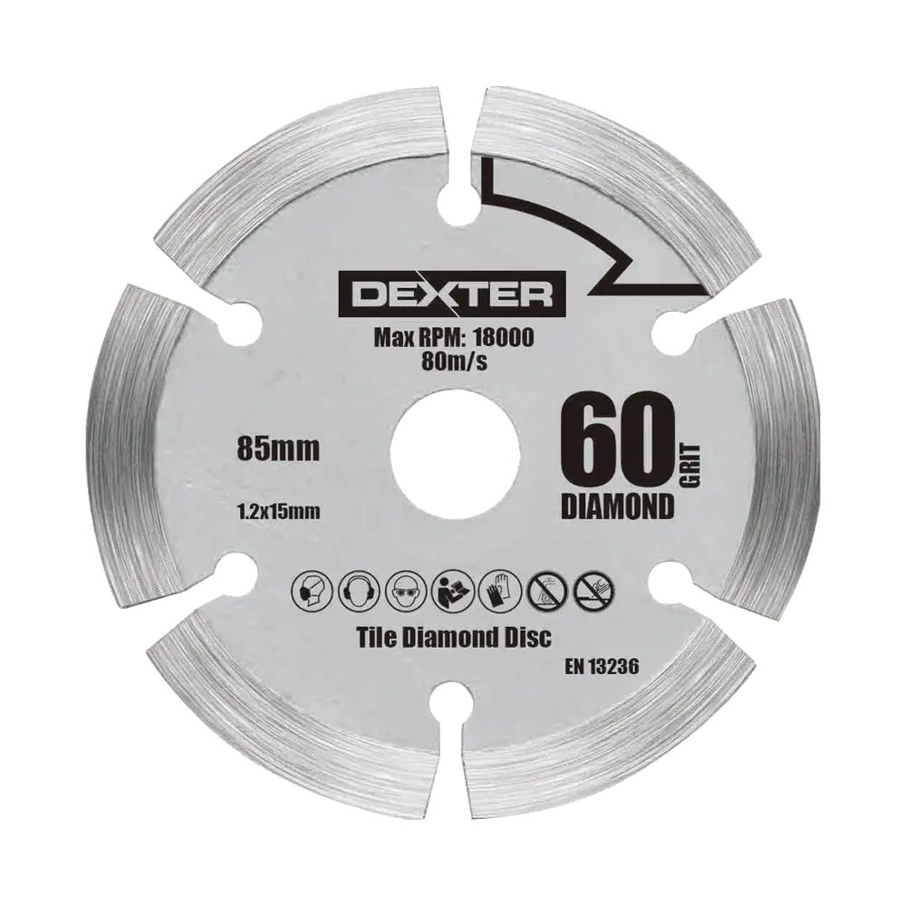 Алмазный диск Dexter для резки бетона и гранита 85x15 мм 82680738 STLM-0033959