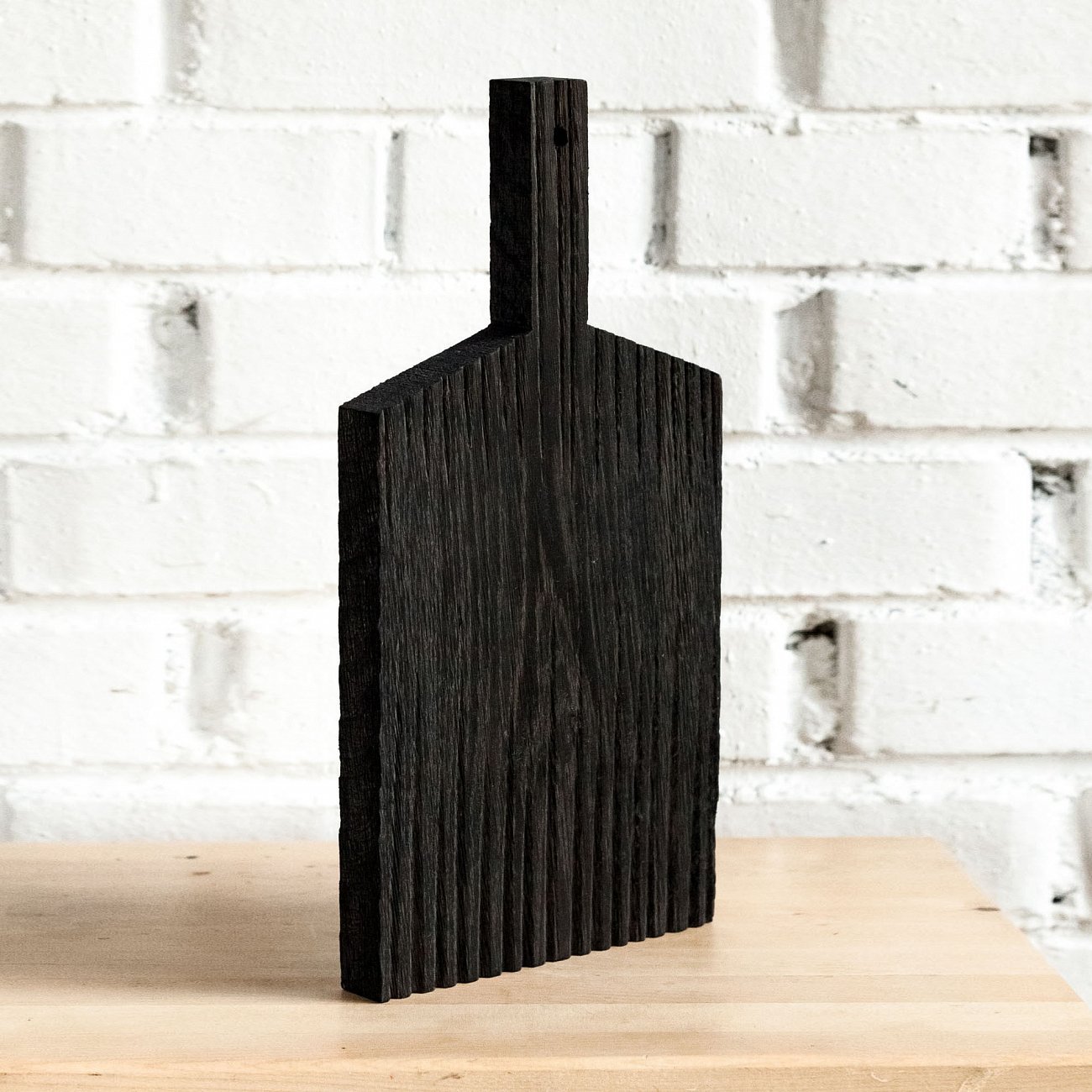 Разделочная доска деревянная прямоугольная 36 см "Мороз" черная FUGA ДОСКИ РАЗДЕЛОЧНЫЕ 123524 Чёрный  - Вид №1