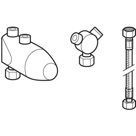 599113000 Минитермостат Geberit Bambini для смесителя для раковины Geberit  - Вид №1