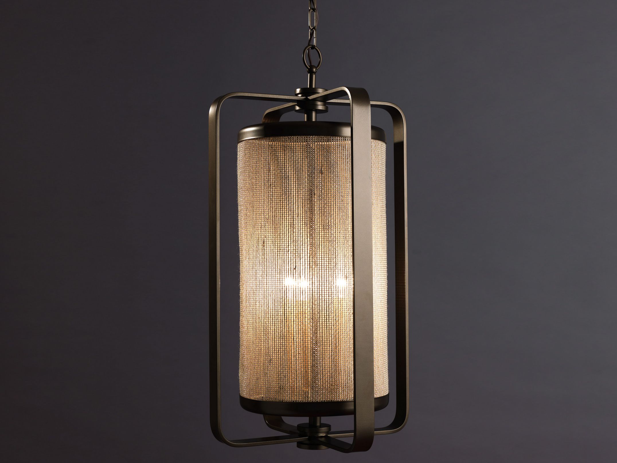 Железный подвесной светильник OFFICINACIANI FASCE ARCH-00047245