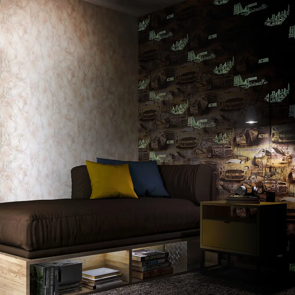 Обои флизелиновые Palitra Family Energies бежевые 1.06 м FM71728-26 STLM-2132977 - Вид №3