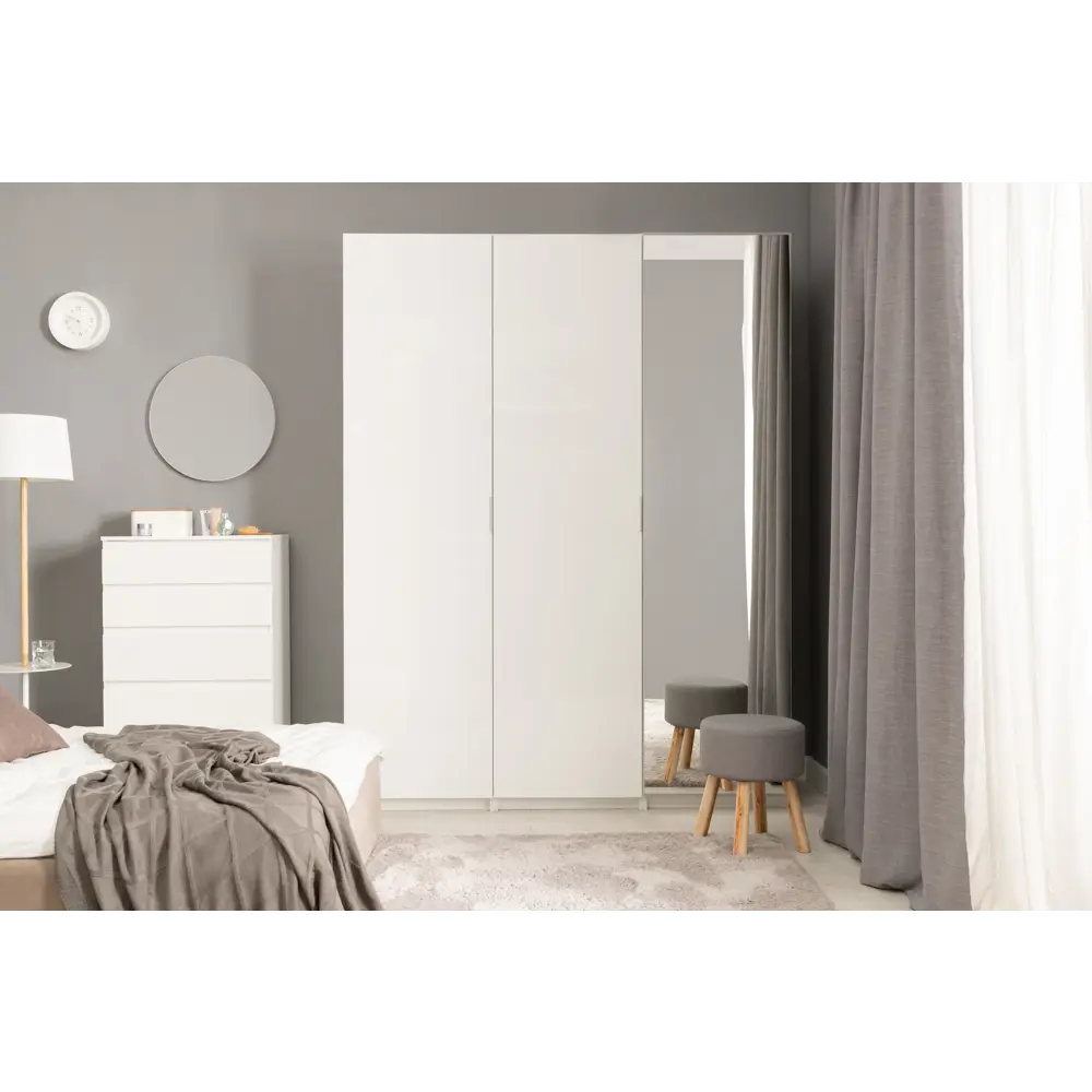 Дверь Лион 59.4x225.8x1.8 см ДСП цвет белый Santreyd STLM-2104140 - Вид №9