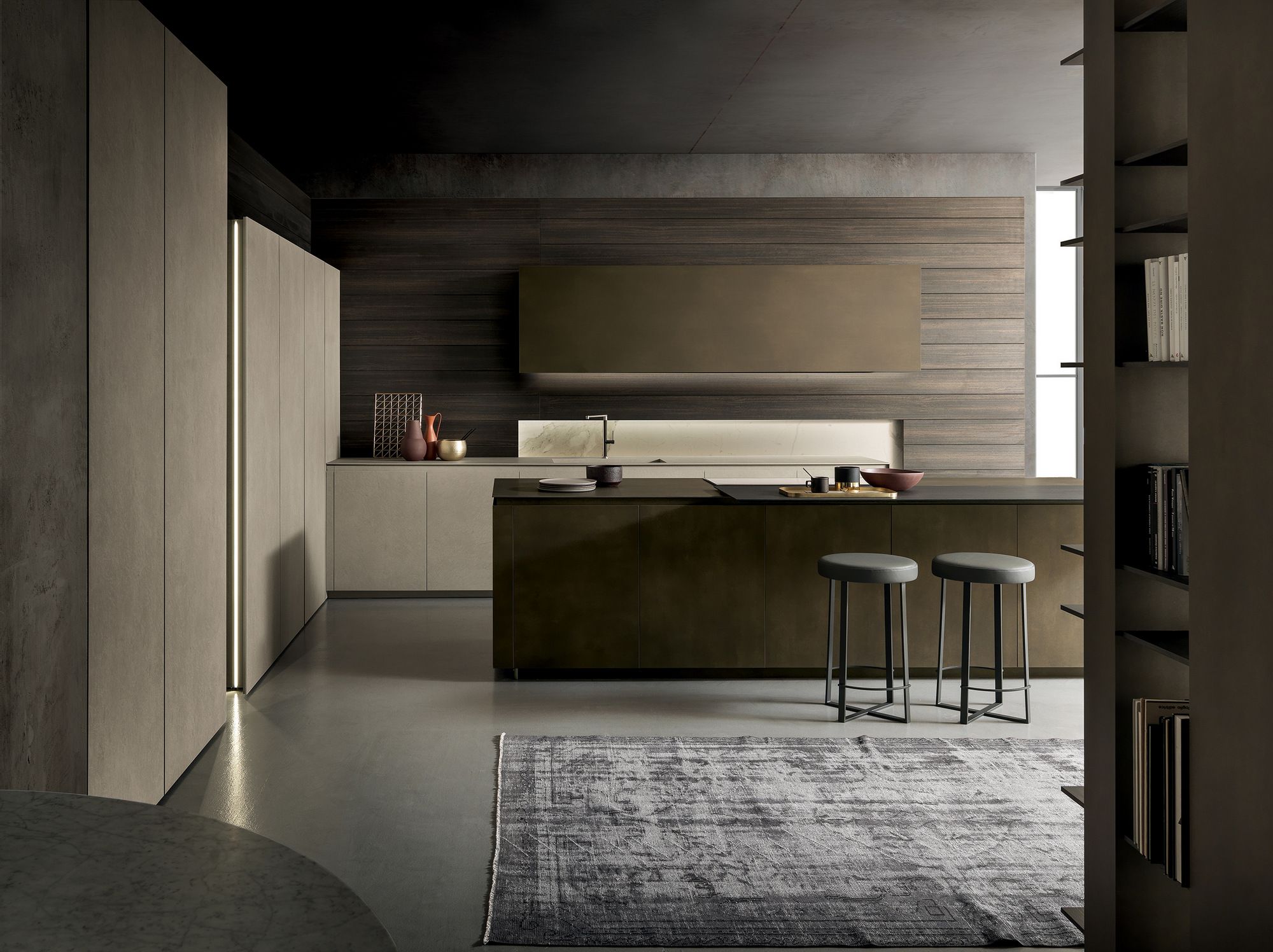 Кухня с островом в milltech и ламинированной столешницей MODULNOVA Skill ARCH-00104742 - Вид №2