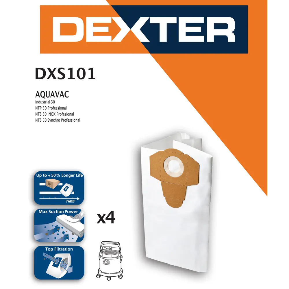 Мешки тканевые для пылесоса Dexter DXS101 30 л, 5 шт. 14105321 STLM-2149542  - Вид №5