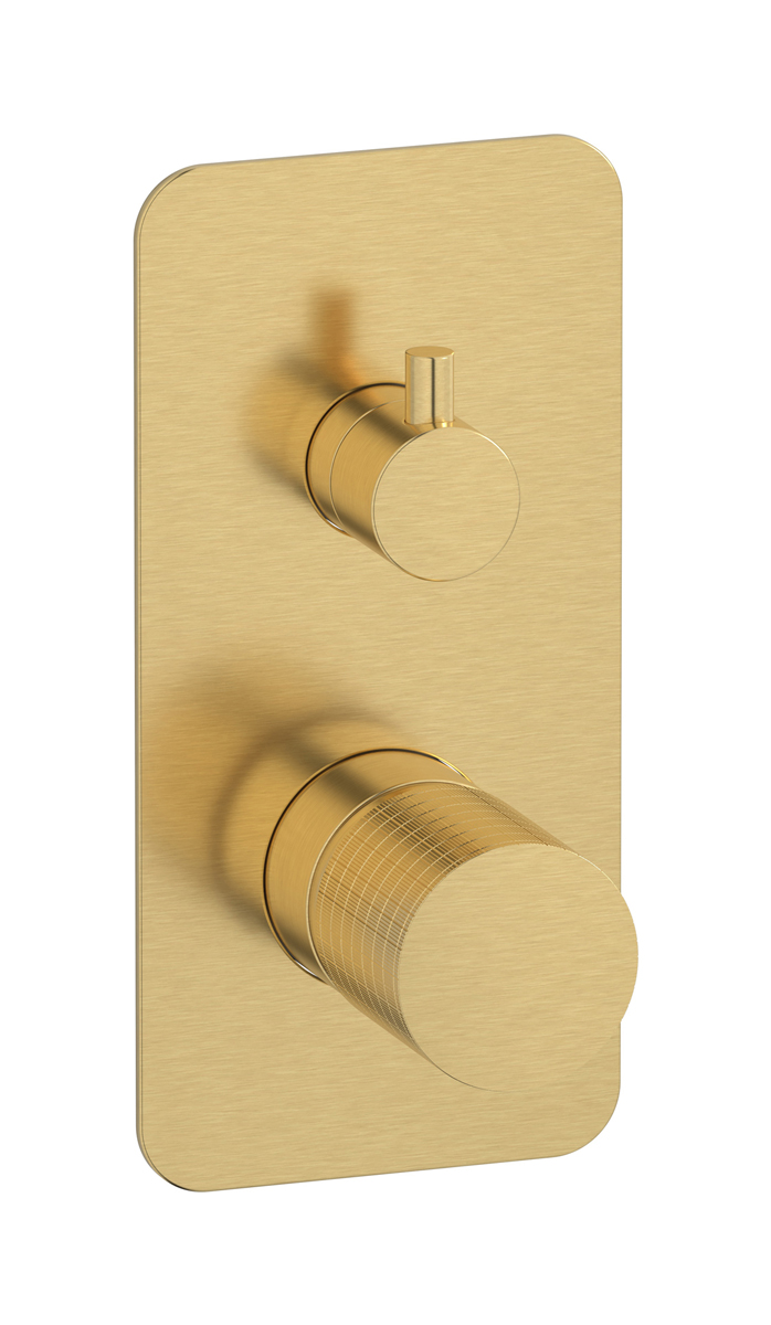 Внешние части встроенного в стену смесителя на 3 потребителя WE ARE IB ga312os Brushed Gold Gatsby